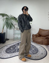 Kubi Wave Curved Cotton Pants