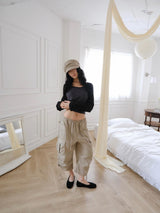 pocket raglan long t