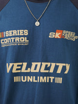 AN Raglan Velo Lettering Long Sleeves Sweatshirt