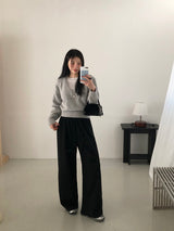 [MADE] ENTOL VELOUR WIDE PANTS