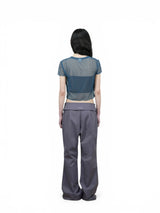 WRAP SLACKS (PURPLE)