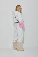 FLEECE HEART HOOD