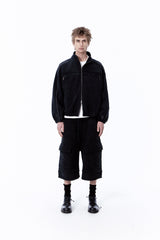 VINTAGE OVER SWEAT SHORTS (BLACK)