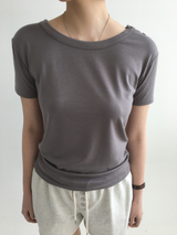 トゥルーボタンベーシックTシャツ (6color)