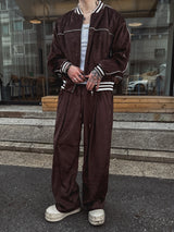 Melts velvet pintuck wide banding pants