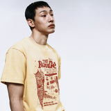 キャットフードピグメントTシャツ_マスタード