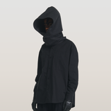 RELABEL 23AW シルエットネックスカーフフード付きワークシャツ
