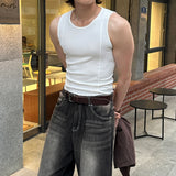 LMN アーサーステッチマッスルフィットノースリーブ (4 colors)