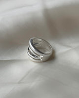 [MADE] Matte Layered Ring (silver)