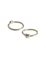 No matter heart ring (silver) *1PCS