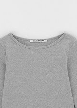 [B-BASIC] Standard Boat Neck 7/8 Sleeve T-Shirt 2SIZE