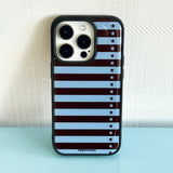 [MADE] Star stripe case skyblue