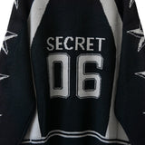 Star-printed Knitwear Zip-Up
