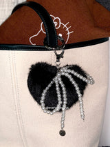 heart fur keyring