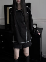 overfit track stitch T (unisex)