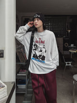 ブルースプリント長袖Tシャツ