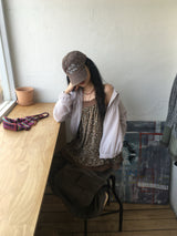 フローラル レース スリーブレス トップ