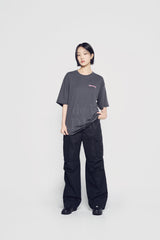24FW ハンドスケッチベア半袖Tシャツ チャコール
