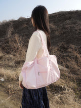 pink boston bag
