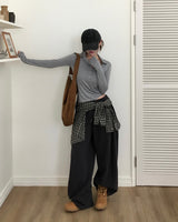 [MADE] ペッパーカラー長袖Tシャツ