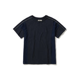 Crease half T-shirts / Navy
