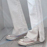 ブーツスリットパンツ