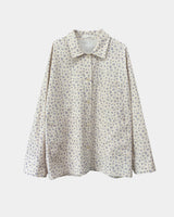 Creamy Petal Overfit Shirts Jacket