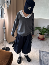 サイド リボン ラップ パンツ