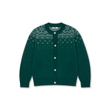 Nordic knit Cardigan_Green