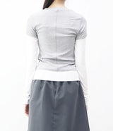 Kendall color block short-sleeved layered t-shirt