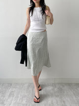 Dot Crease Mermaid Midi Skirt