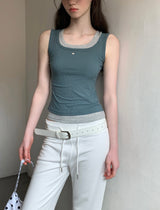 [ORIGINAL] Cain Layered Ribbed Sleeveless