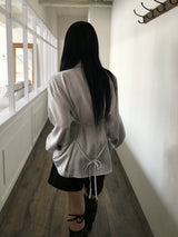 beas ribbon strap silk blouse shirt