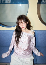 leopard lace uniform mtm - pink