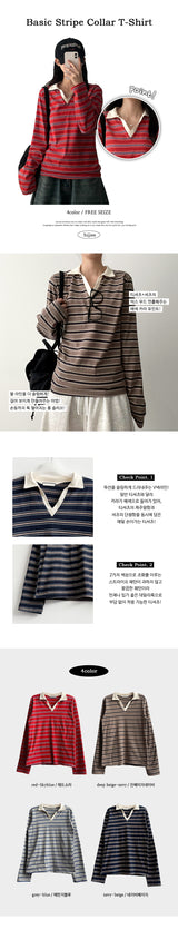 Pearlo Stripe Dangara Cara Long Sleeve T-shirt