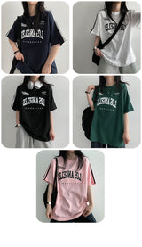 [H&L] Zenro Trackline Sporty Short-Sleeved T-shirt