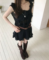 bennett chiffon & frill tiered bl / ops
