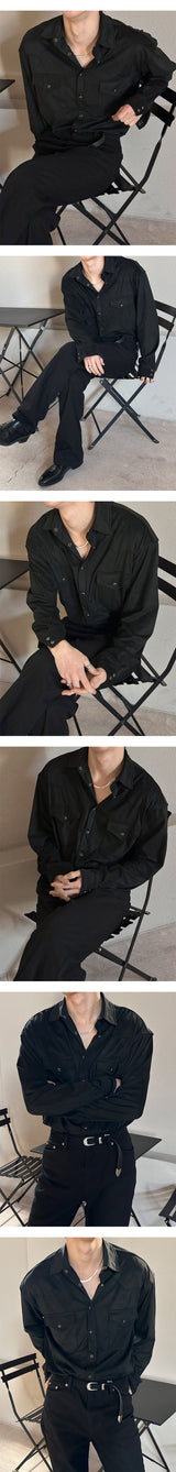 [S/F] Suede western pocket shirts(2color)