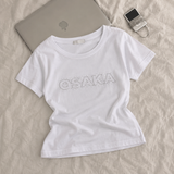 Real Cubic Osaka Lettering Short-Sleeved T-Shirt (3 colors)