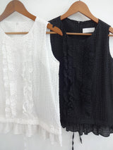 Avo dot sleeveless bl ( 2color )