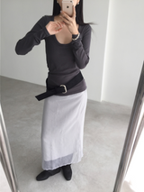 suede lock belt