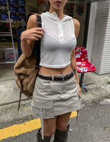 Tetti Strap Cargo Mini Skirt