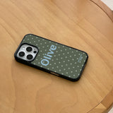 [+iPhone 17] オリーブエポキシケース