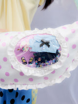 UnsocialNightXオリガエルコラボプリントパッチワークかわいい痛バッグ