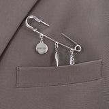 Men's シンプルクローズピンブローチ_CLEF シングルブローチ