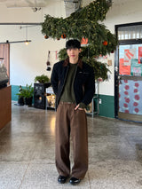 モダンコットンワイドパンツ (S, M, L / 4 Colors)