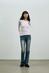 COMET LAYERED SLEEVE TOP / PINK