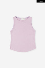 Hairy texture tank sleeveless top
