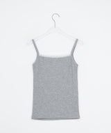 Arone Lace Ribbed Layered Layered Strap Sleeveless