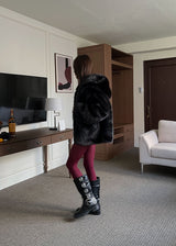 HOLIDAY HOOD FUR JACKET